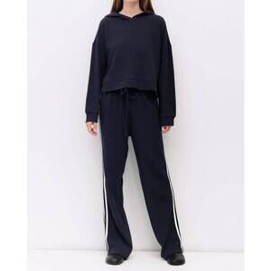 NEW ALL : ROW enzo long sleeve hoodie in navy